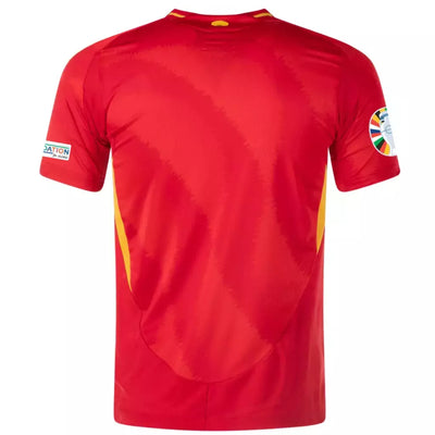 Camiseta España I 24/25 Hombre Con Parche - De Ia Uefa Nations Ieague Y Ia Eurocopa