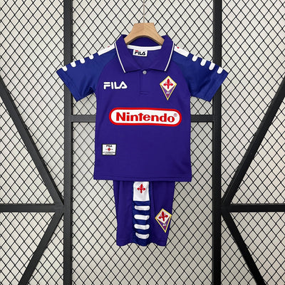 CAMISETA FIORENTINA I 1998 CONJUNTO INFANTIL (RETRO) - Vitrine Futebolística