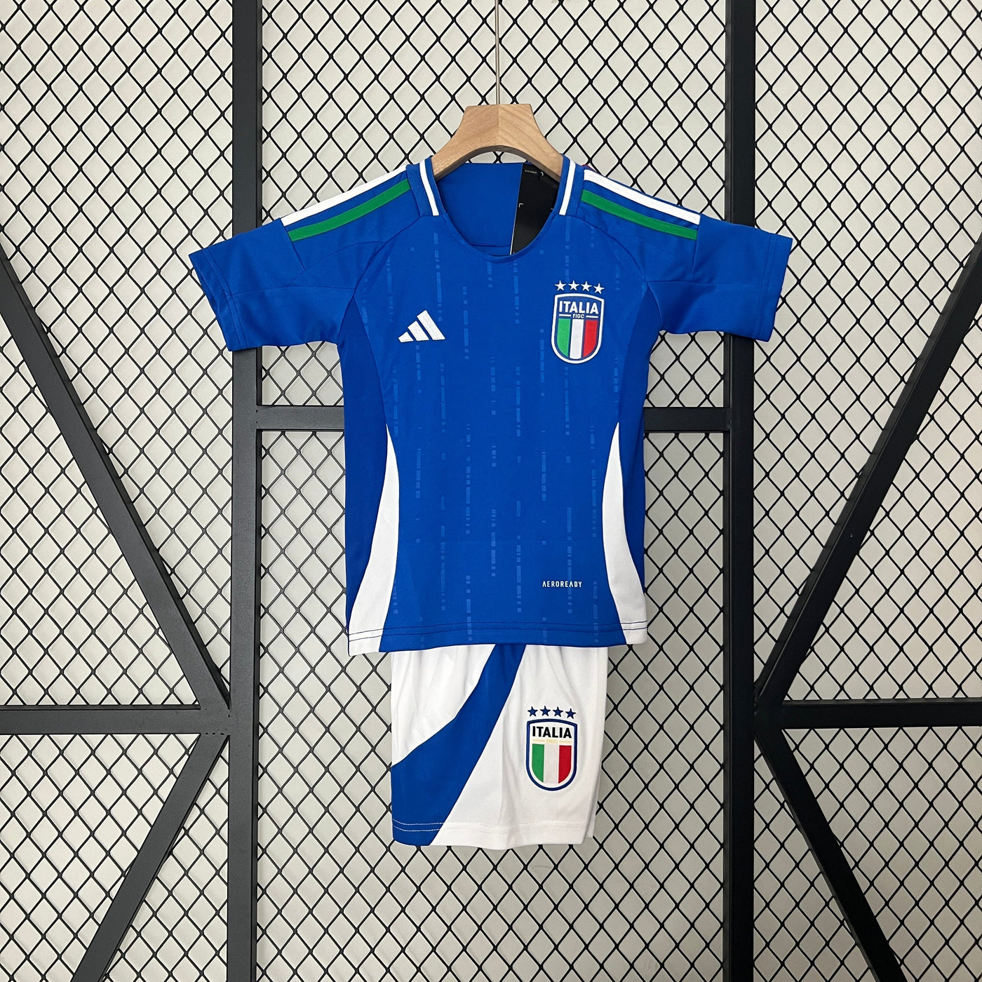 CAMISETA ITALIA I EURO 2024 CONJUNTO INFANTIL - Vitrine Futebolística